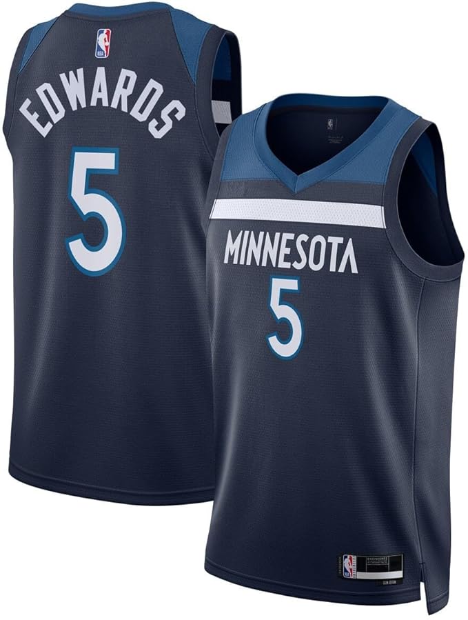 Minnesota Timberwolves 2022/23 Edwards #5 - Jersey Nike Icon Edition Azul Marino