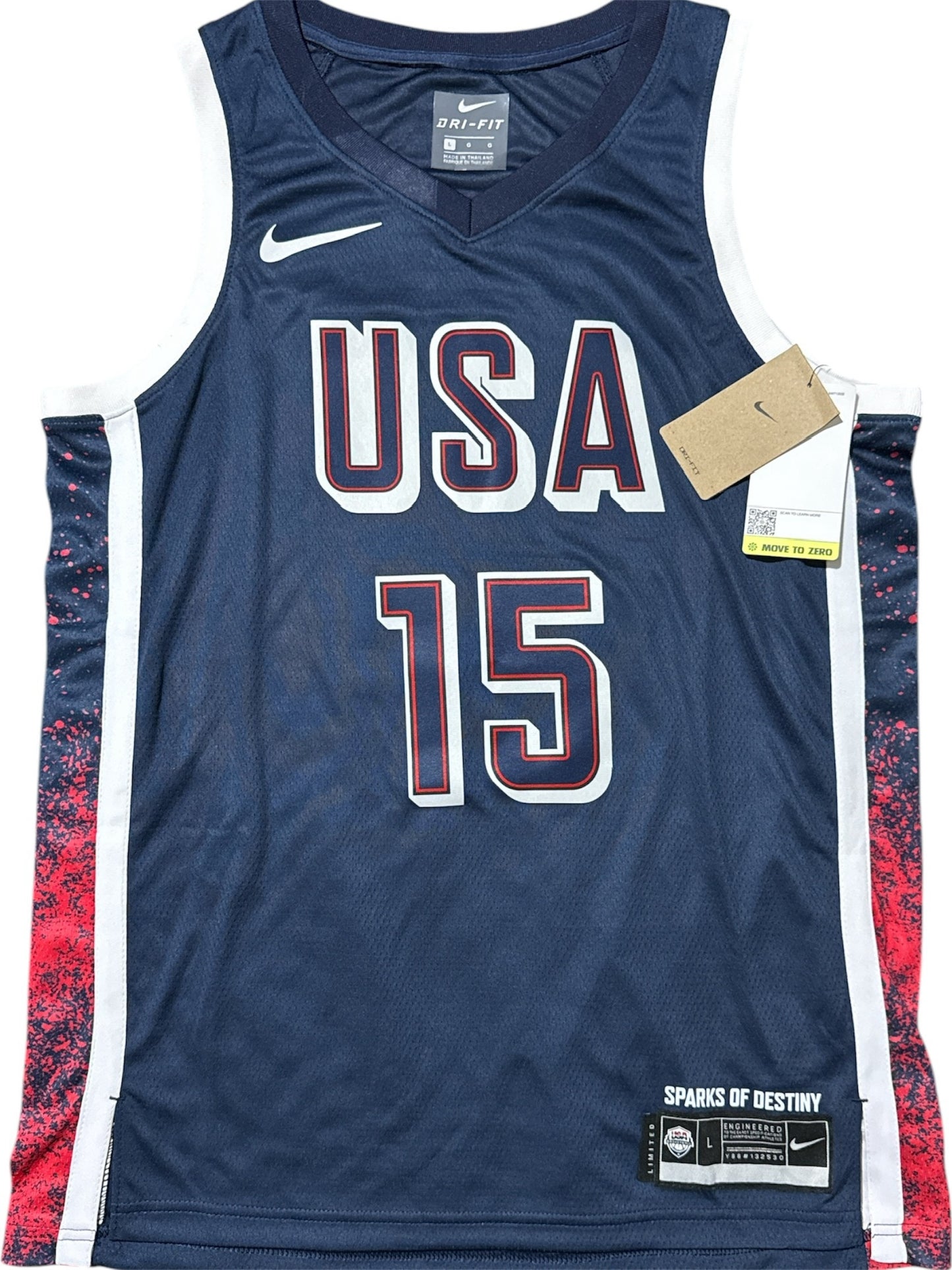 USA Basketball Paris 2024 Devin Booker #15 - Jersey Swingman Nike
