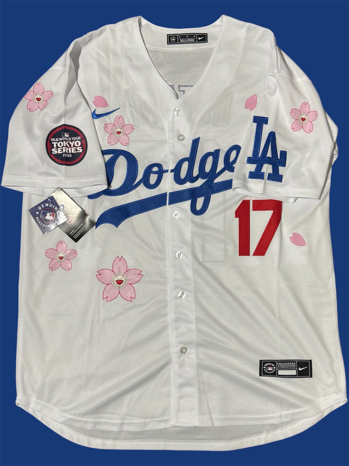 Los Angeles Dodgers Shohei Ohtani #17 - Jersey Tokio Series - Letras japonesas