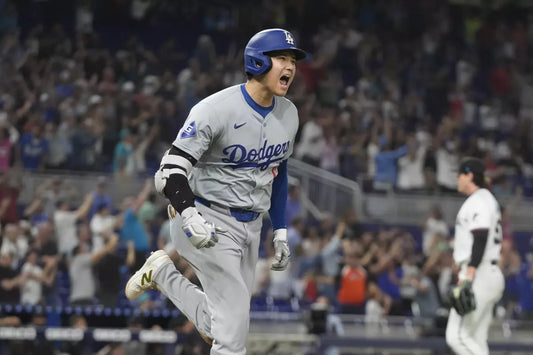 Los Angeles Dodgers Shohei Ohtani Jersey Nike Gris Home Limited para hombre HR 50/50